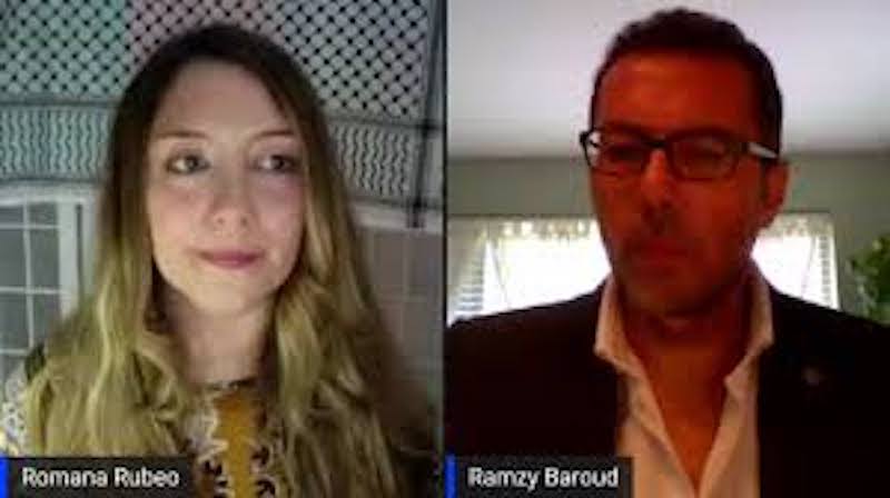 Romana Rubeo  and Dr. Ramzy Baroud