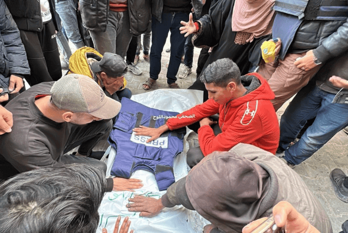 Five Palestinian journalists were killed in an Israeli strike in Nuseirat. (Photo: via social media, QNN)